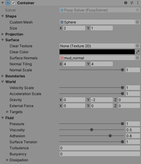 FluXY - 2.5D fluid simulator for Unity